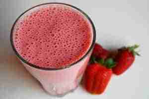 batido de fresas