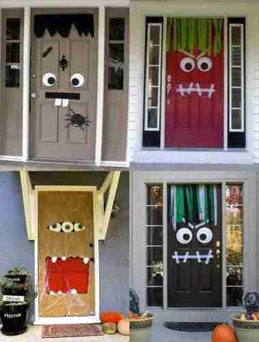 Cómo decorar las puertas en Halloween 3 decorar puertas halloween