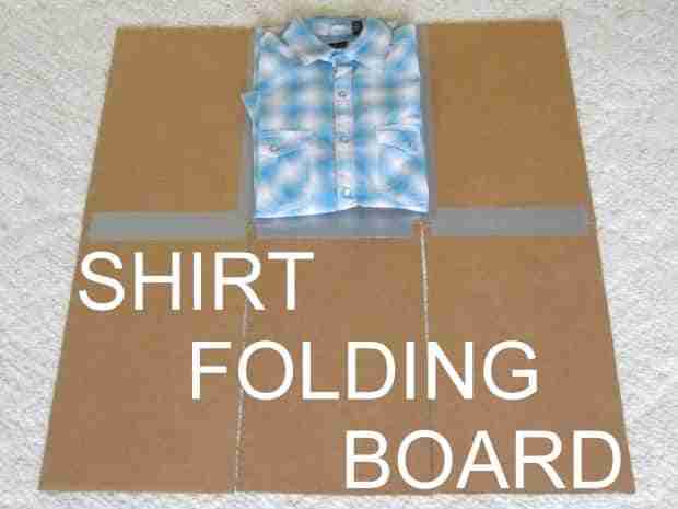 Cómo hacer un doblador de ropa casero 3 doblador casero